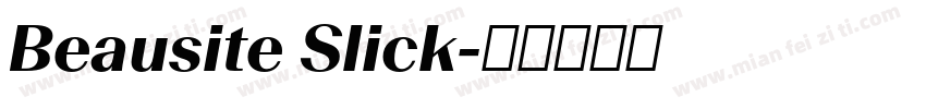Beausite Slick字体转换